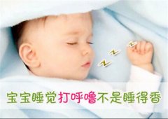 <b>宝宝睡觉打呼噜会影响听力？</b>